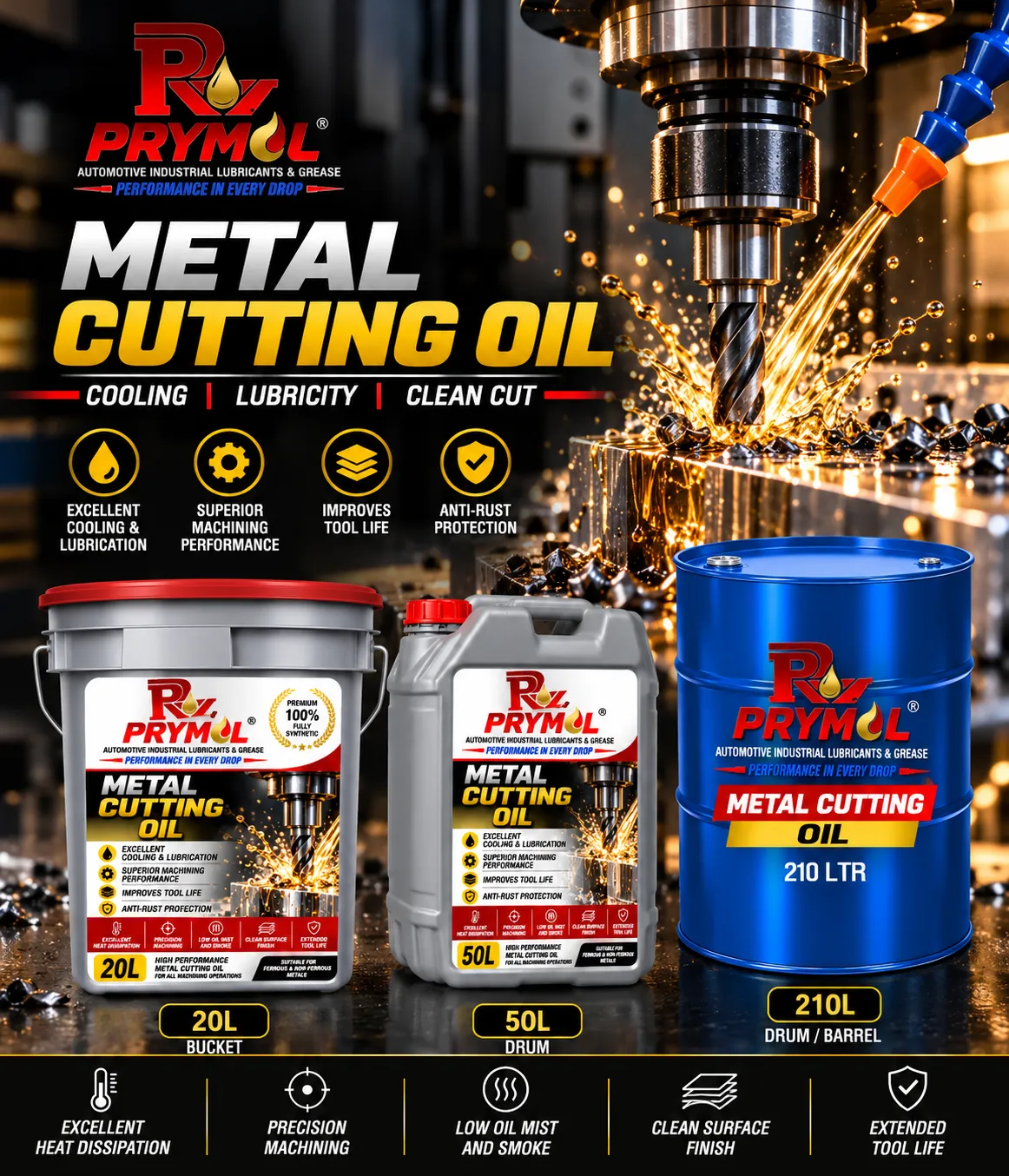 Prymol Metal Cutting Oil concentrate